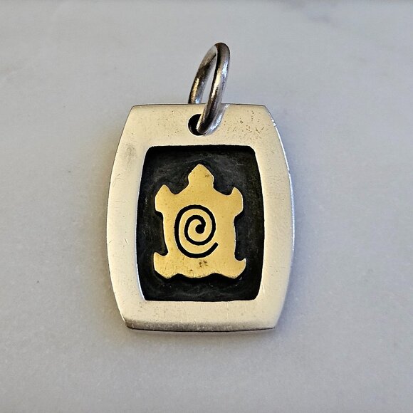 Rare Vintage Far Fetched Mexico Sterling Silver Turtle Charm / Pendant - Picture 1 of 4
